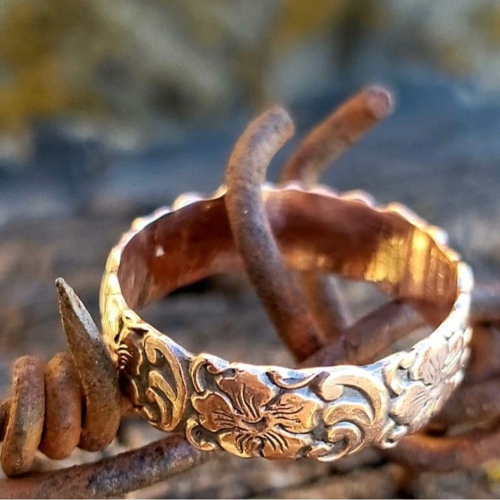 Copper handcrafted ring - Picture 2 of 4